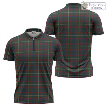 Mayo County Ireland Tartan Zipper Polo Shirt