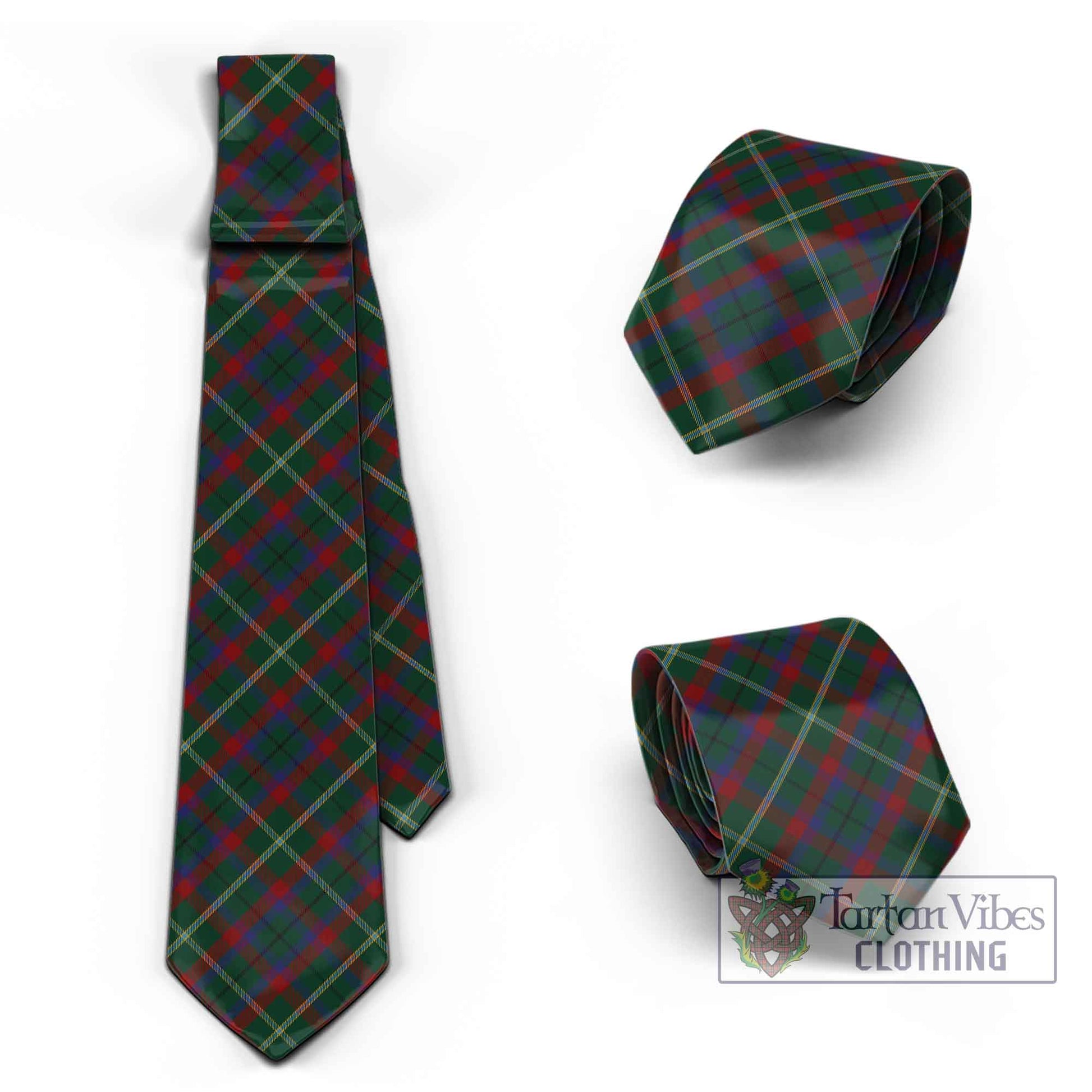 Tartan Vibes Clothing Mayo County Ireland Tartan Classic Necktie Cross Style