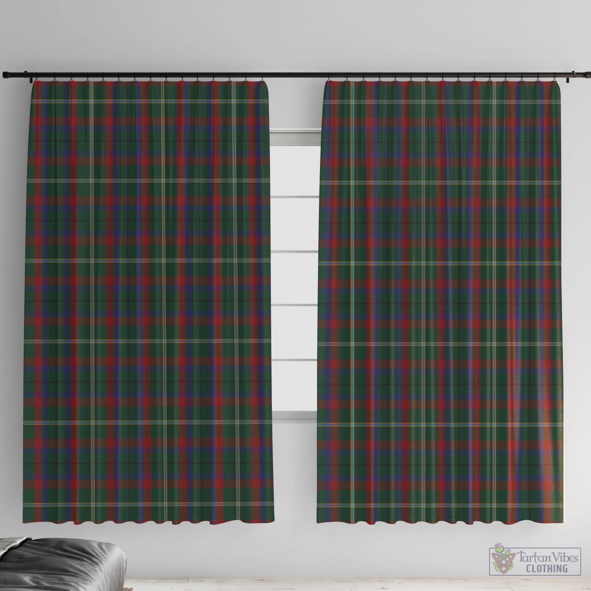 Mayo County Ireland Tartan Window Curtain