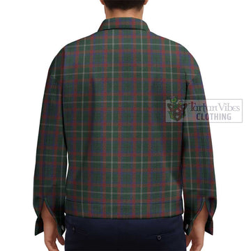 Mayo County Ireland Tartan Unisex Lapel Cotton Jacket