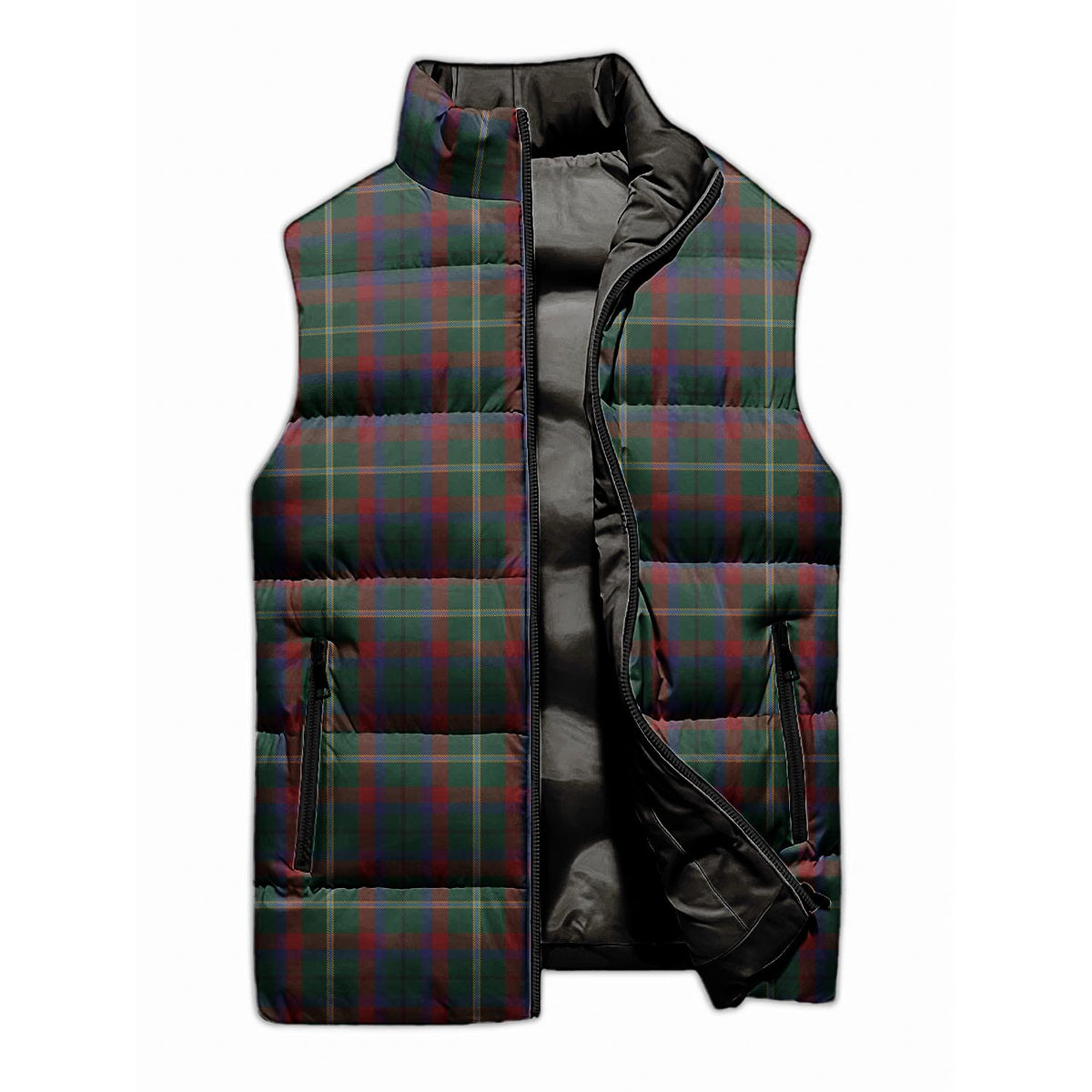 Mayo County Ireland Tartan Sleeveless Puffer Jacket Unisex M - Tartan Vibes Clothing