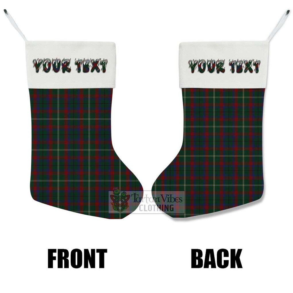 Tartan Vibes Clothing Mayo County Ireland Tartan Christmas Stocking with Personalized Text