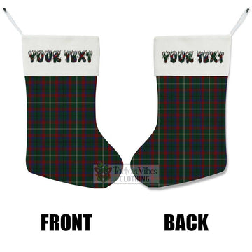 Mayo County Ireland Tartan Christmas Stocking with Personalized Text