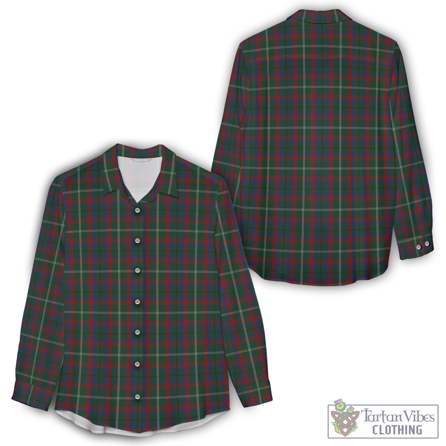 Mayo County Ireland Tartan Womens Casual Shirt