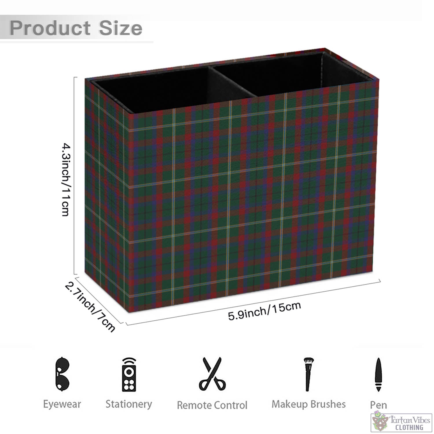 Tartan Vibes Clothing Mayo County Ireland Tartan Pen Holder