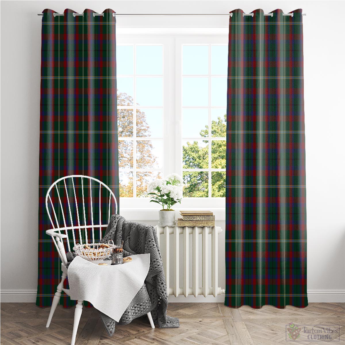 Mayo County Ireland Tartan Window Curtain