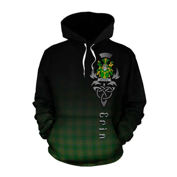 McAdam Irish Clan Cotton Hoodie with Coat of Arms Erin Go Bragh Celtic Inspired Pullover Hoodie XS - Tartan Vibes Clothing