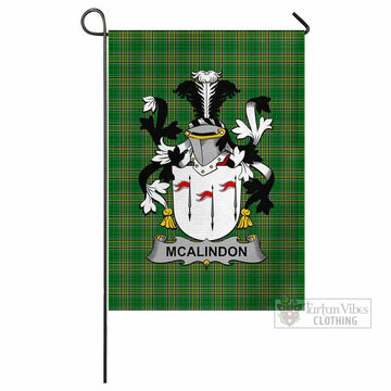 McAlindon Irish Clan Tartan Flag with Coat of Arms