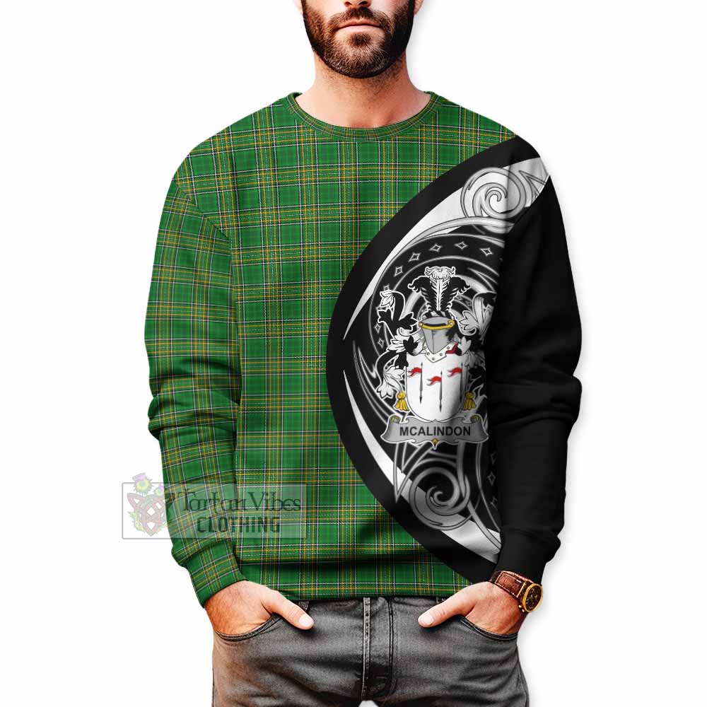 McAlindon Irish Clan Sweatshirt Celtic Circle Style - Tartan Vibes Clothing