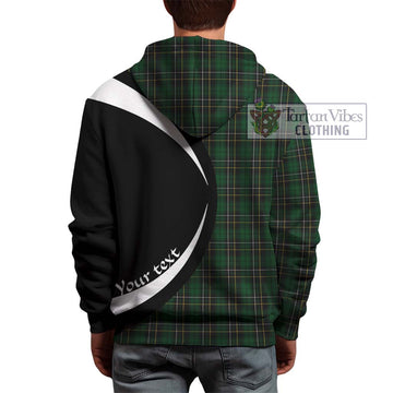 McAlpin Tartan Hoodie with Family Crest Circle Style