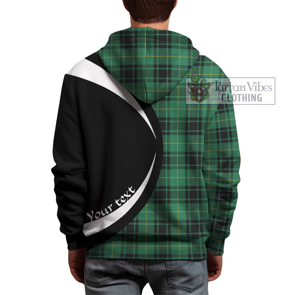Tartan Vibes Clothing McArthur Ancient Tartan Hoodie with Family Crest Circle Style
