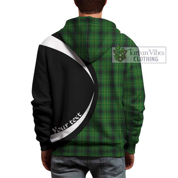 McArthur Highland Tartan Hoodie with Family Crest Circle Style