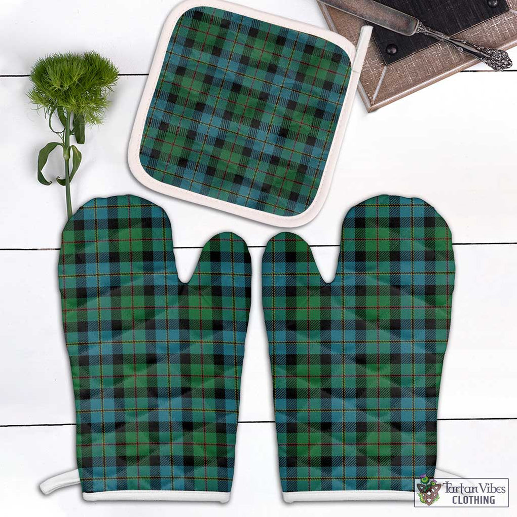 McAskill Ancient Tartan Combo Oven Mitt & Pot-Holder White - Tartan Vibes Clothing
