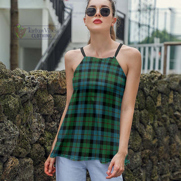 McAskill Ancient Tartan Loose Halter Neck Camisole Women - Tartan Vibes Clothing