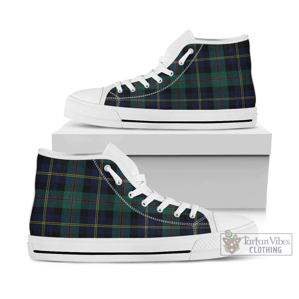 McAskill Modern Tartan High Top Shoes Kid High Top - White Sole - Tartan Vibes Clothing