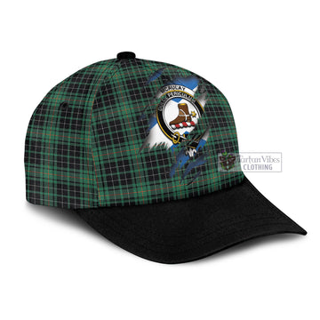 McAulay Hunting Ancient Tartan Classic Cap with Family Crest In Me Style