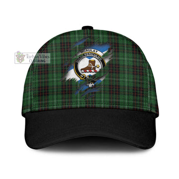 McAulay of Lewis Tartan Classic Cap with Family Crest In Me Style