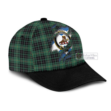 McAuley Hunting Ancient Tartan Classic Cap with Family Crest In Me Style