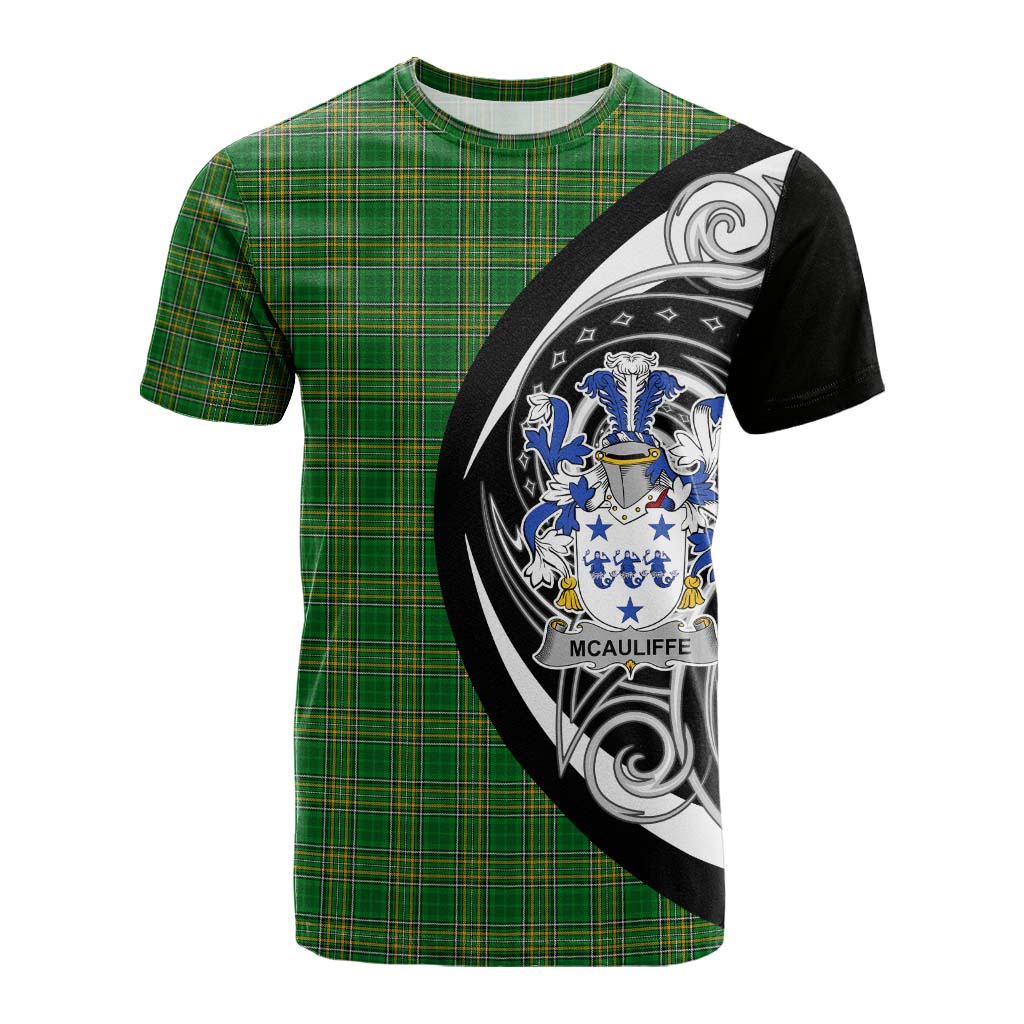 McAuliffe Irish Clan Cotton T-shirt Celtic Circle Style Kid's Shirt - Tartan Vibes Clothing