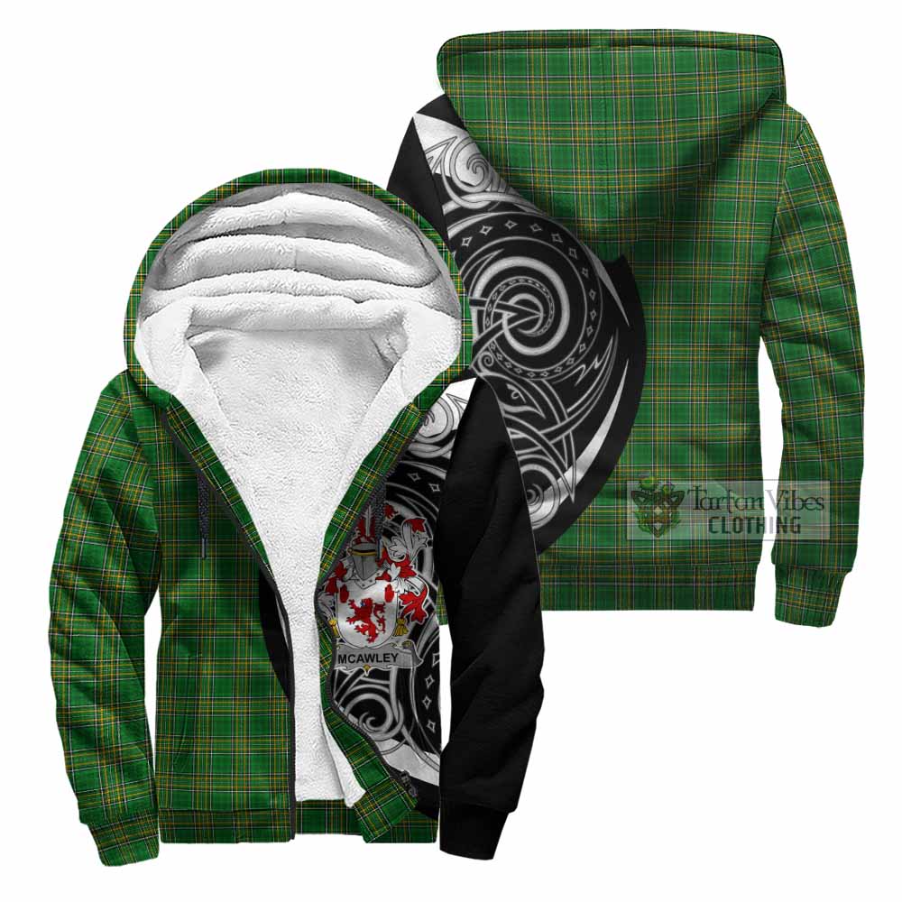 McAwley Irish Clan Sherpa Hoodie Celtic Circle Style Unisex - Tartan Vibes Clothing
