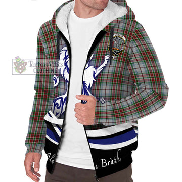 McBean Dress Tartan Sherpa Hoodie with Alba Gu Brath Regal Lion Emblem