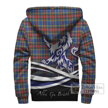 McBeth Tartan Sherpa Hoodie with Alba Gu Brath Regal Lion Emblem