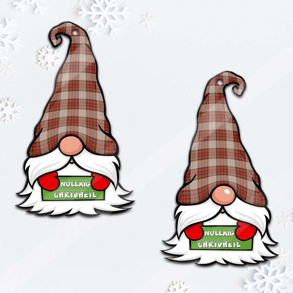 McBrayer Dress Gnome Christmas Ornament with His Tartan Christmas Hat - Tartan Vibes Clothing