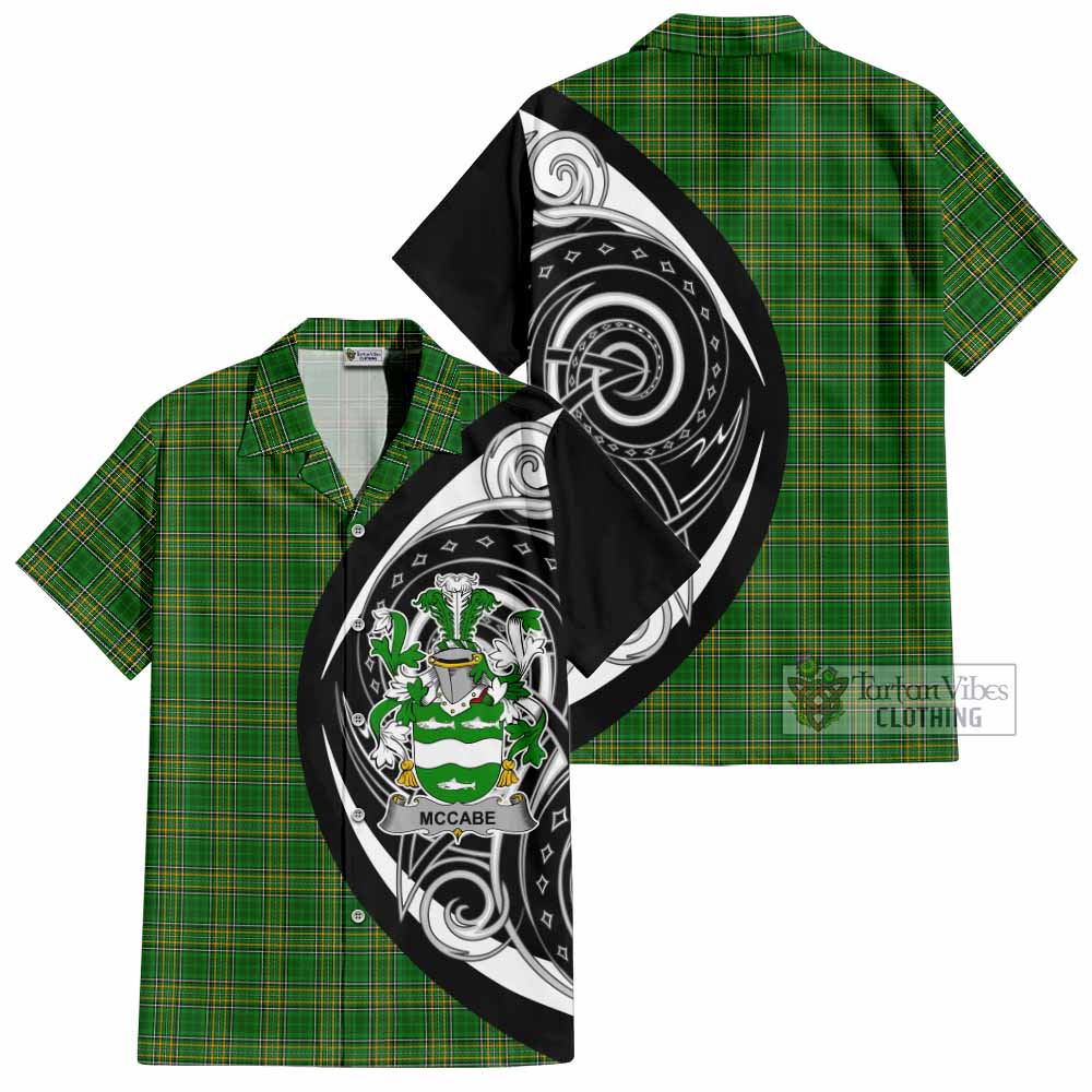 McCabe Irish Clan Hawaiian Shirt Celtic Circle Style - Tartan Vibes Clothing