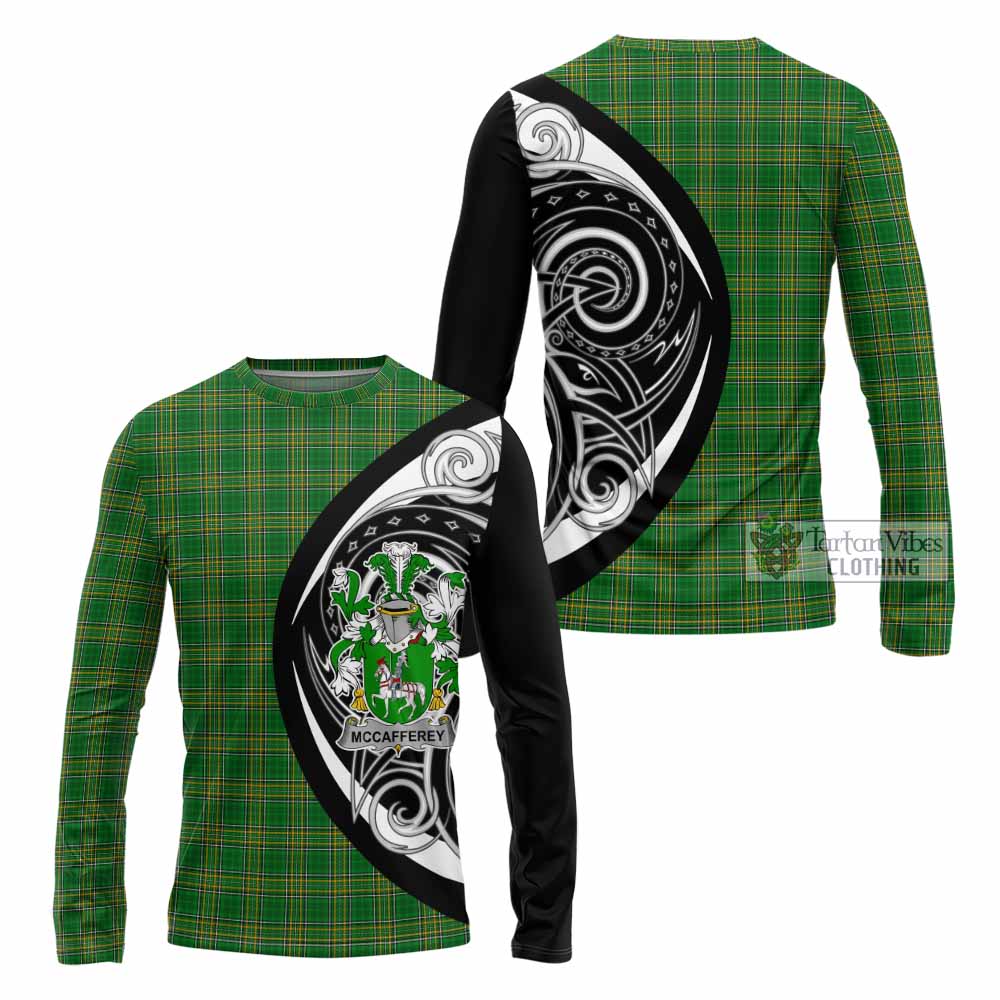 McCafferey Irish Clan Long Sleeve T-Shirt Celtic Circle Style - Tartan Vibes Clothing