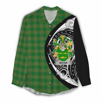 McCain Irish Clan Women's Casual Shirt Celtic Circle Style Female - Tartan Vibes Clothing