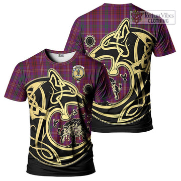 McCall (Caithness) Tartan T-Shirt with Family Crest Celtic Wolf Style Kid's Shirt - Tartan Vibes Clothing