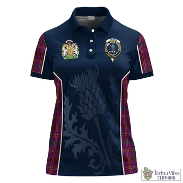 McCall (Caithness) Tartan Women's Polo Shirt with Family Crest and Scottish Thistle Vibes Sport Style