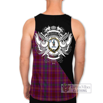 McCall (Caithness) Tartan Men's Tank Top with Family Crest and Military Logo Style - Tartan Vibes Clothing