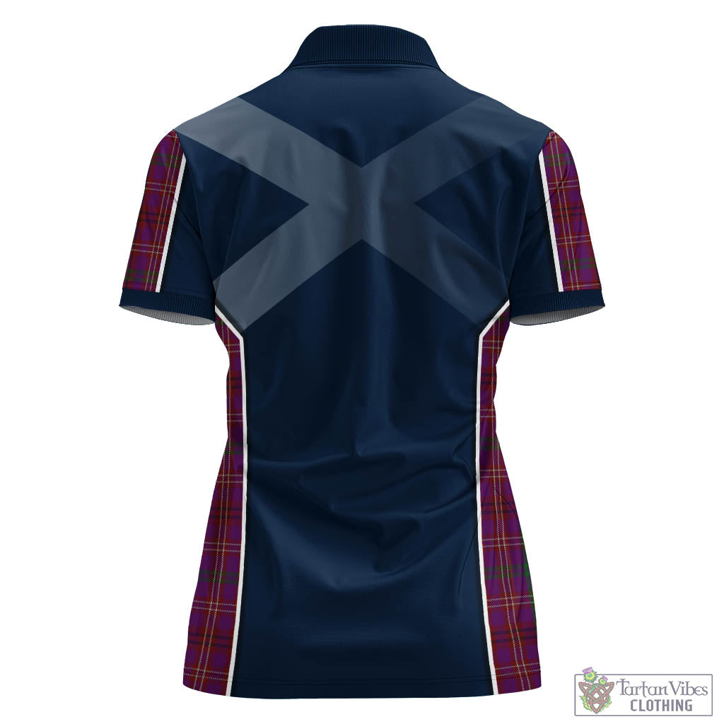 Tartan Vibes Clothing McCall (Caithness) Tartan Women's Polo Shirt with Family Crest and Scottish Thistle Vibes Sport Style