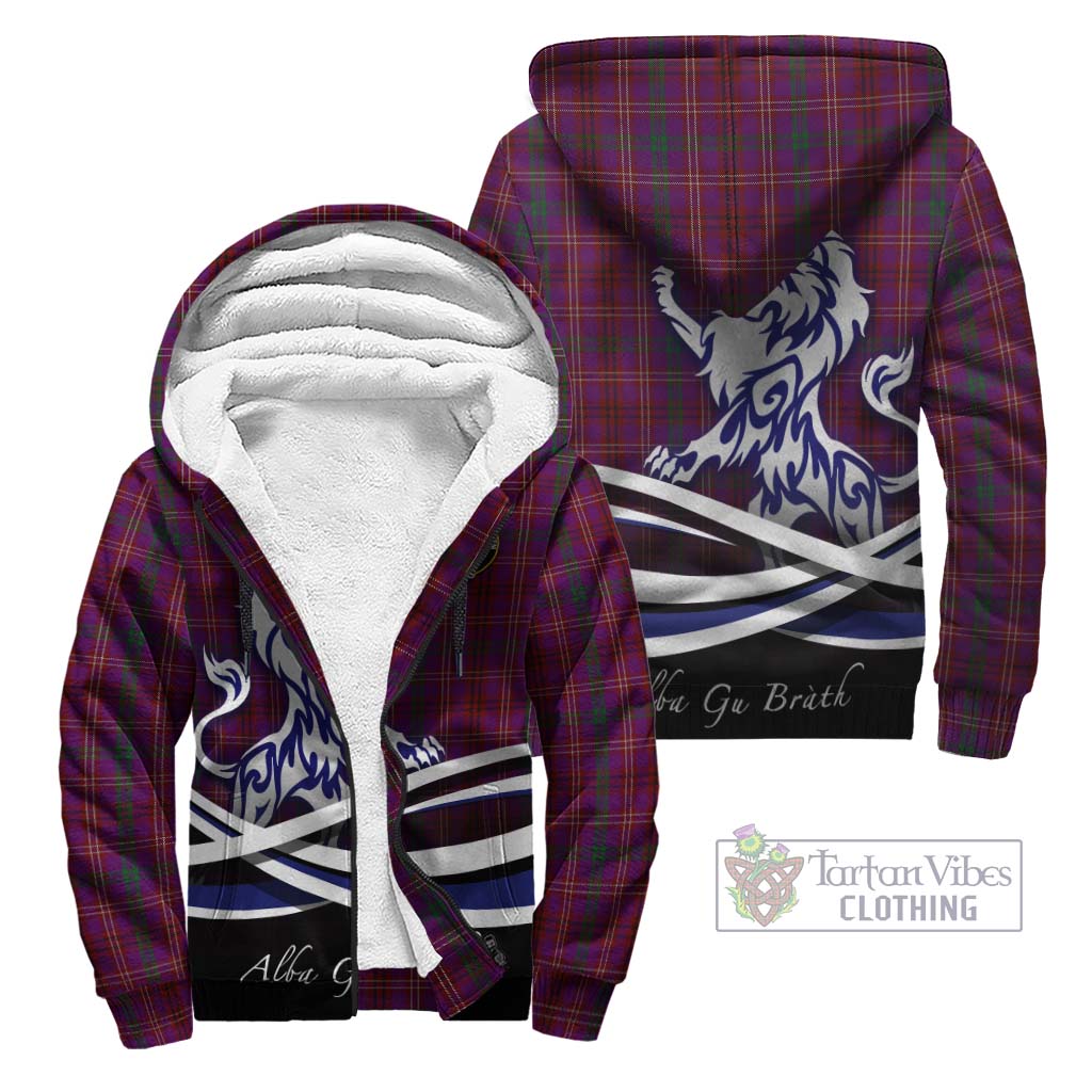 Tartan Vibes Clothing McCall (Caithness) Tartan Sherpa Hoodie with Alba Gu Brath Regal Lion Emblem