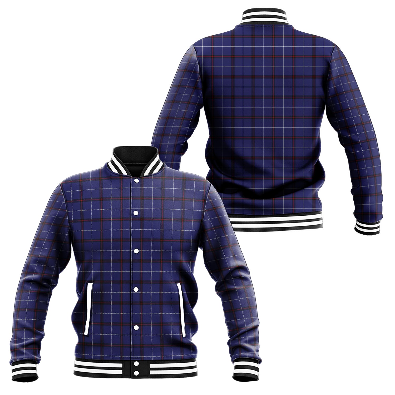 McCallie Tartan Baseball Jacket Unisex - Tartan Vibes Clothing