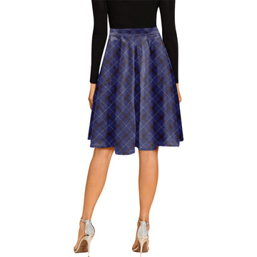 McCallie Tartan Melete Pleated Midi Skirt Cross Style