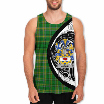 McCann Irish Clan Men's Tank Top Celtic Circle Style Men - Tartan Vibes Clothing