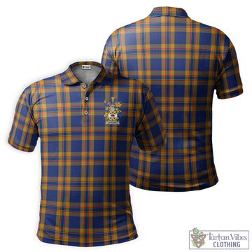 McCann Tartan Men's Polo Shirt with Family Seals Kid - Tartan Vibes Clothing