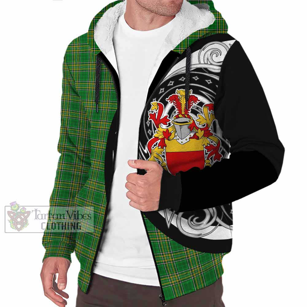 McCarron Irish Clan Sherpa Hoodie Celtic Circle Style - Tartan Vibes Clothing
