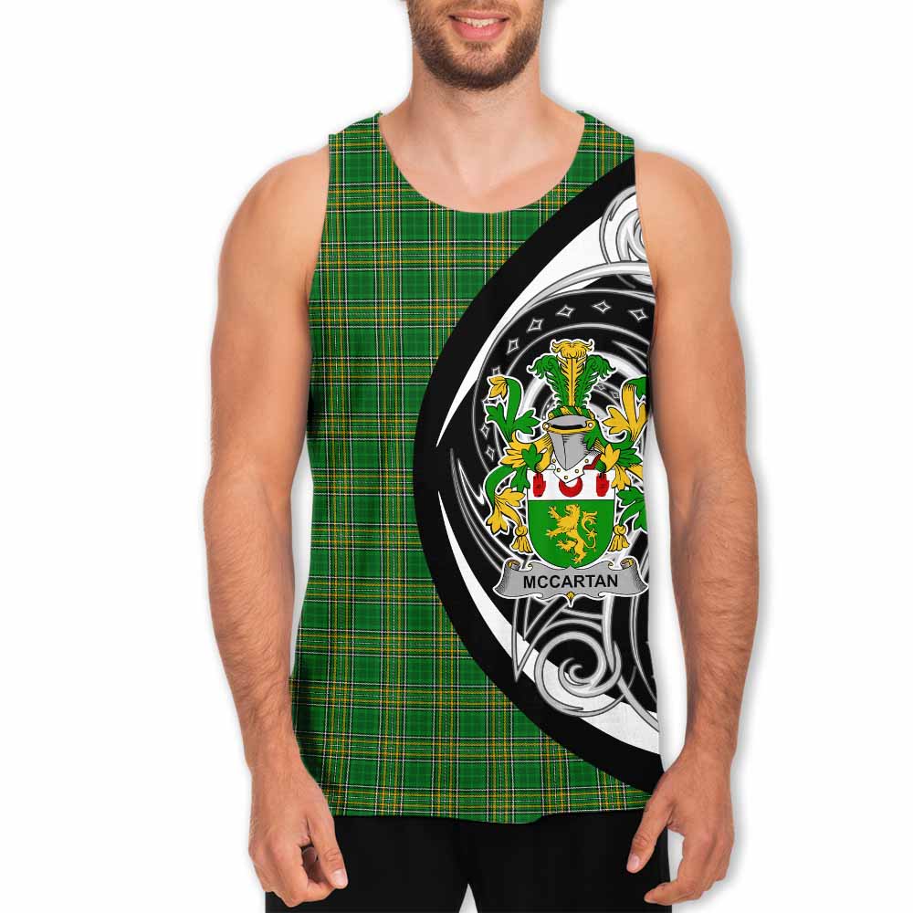 McCartan Irish Clan Men's Tank Top Celtic Circle Style Men - Tartan Vibes Clothing