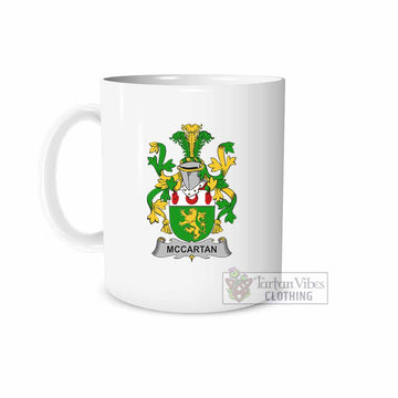 McCartan Irish Clan Coat of Arms Ceramic Mug