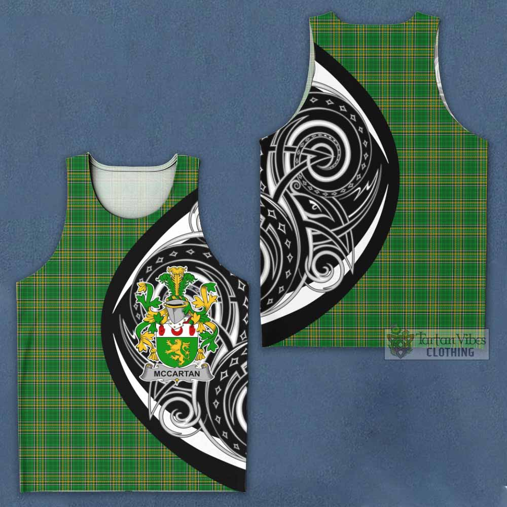 McCartan Irish Clan Men's Tank Top Celtic Circle Style - Tartan Vibes Clothing