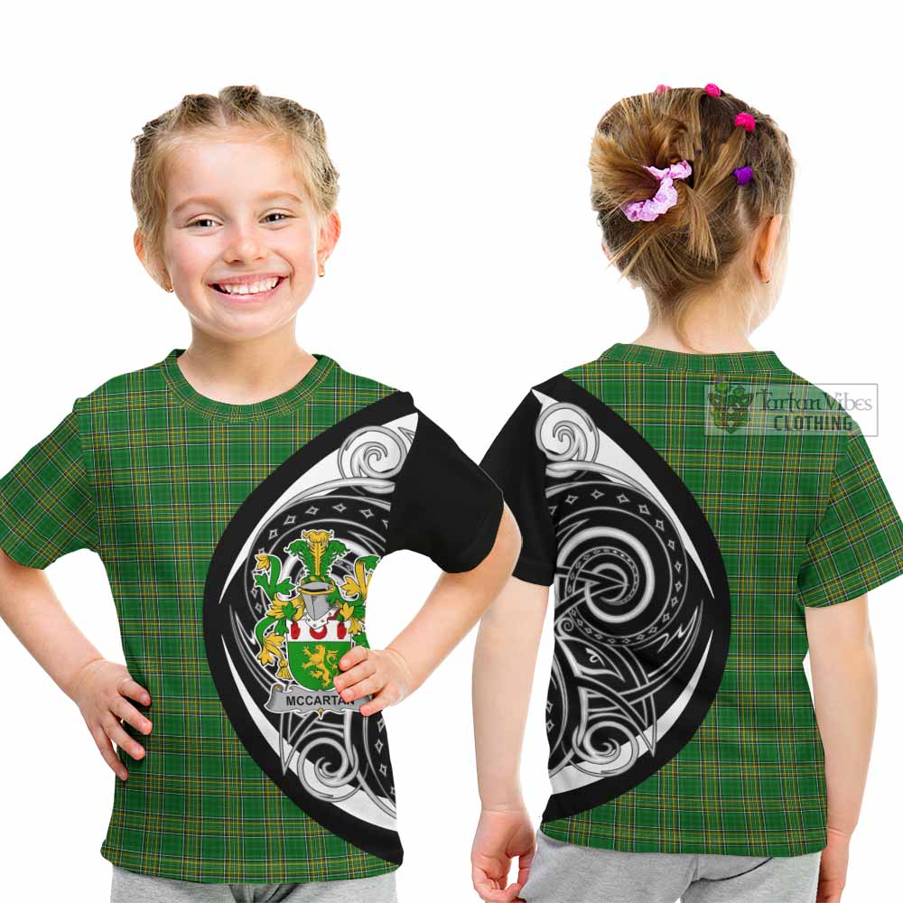 McCartan Irish Clan Kid T-Shirt Celtic Circle Style - Tartan Vibes Clothing
