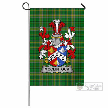 McClintock Irish Clan Tartan Flag with Coat of Arms