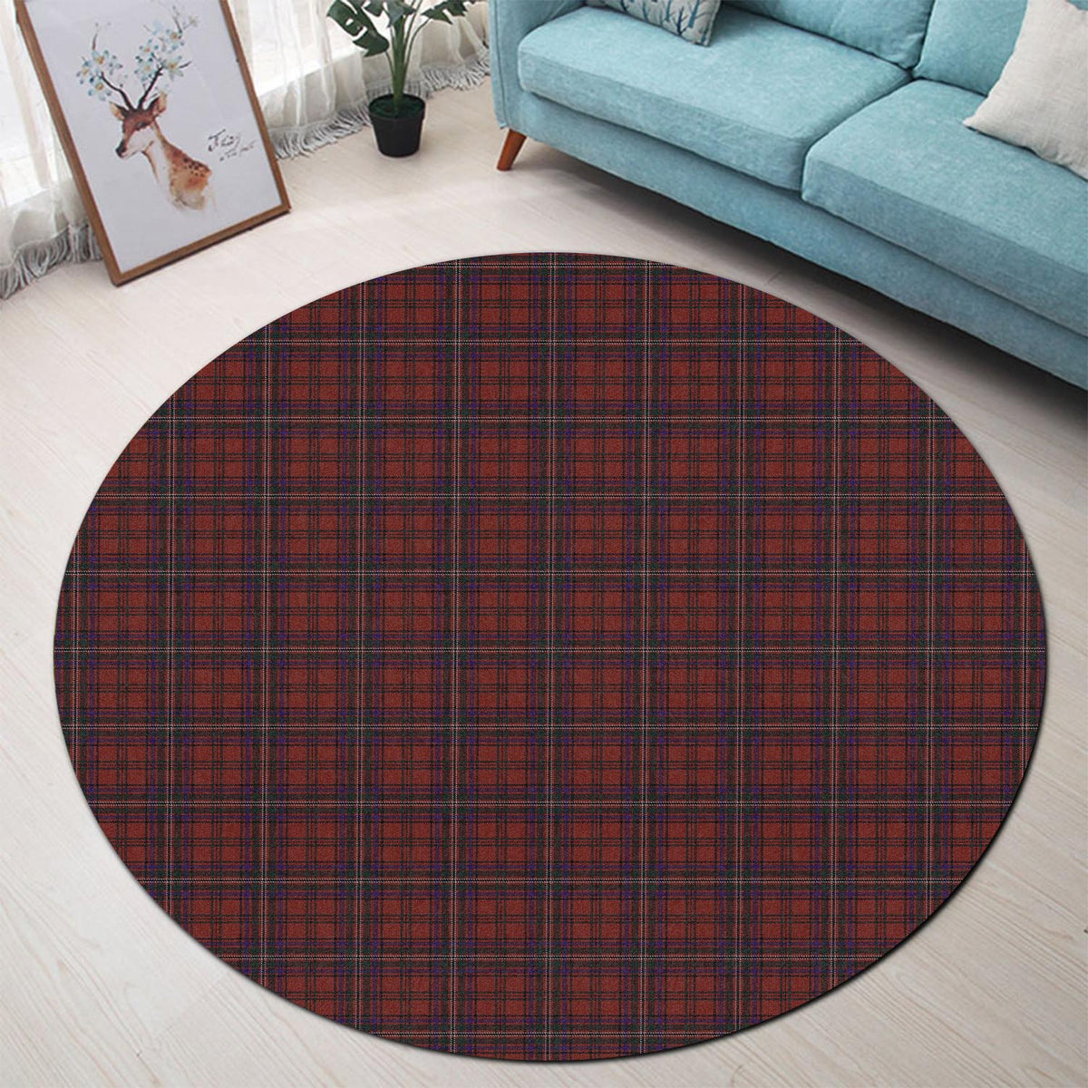 McClure Tartan Round Rug - Tartan Vibes Clothing