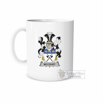 McCourt Irish Clan Coat of Arms Ceramic Mug