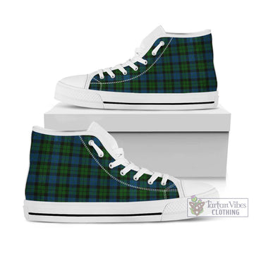 McCoy Tartan High Top Shoes Kid High Top - White Sole - Tartan Vibes Clothing