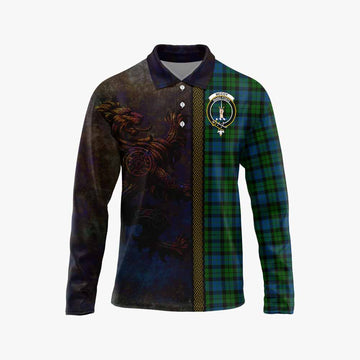 McCoy Tartan Family Crest Long Sleeve Polo Shirt Alba Gu Brath Be Brave Lion Ancient Style Unisex - Tartan Vibes Clothing