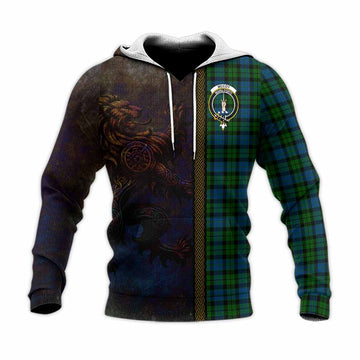 McCoy Tartan Family Crest Knitted Hoodie Alba Gu Brath Be Brave Lion Ancient Style Unisex Knitted Pullover Hoodie - Tartan Vibes Clothing